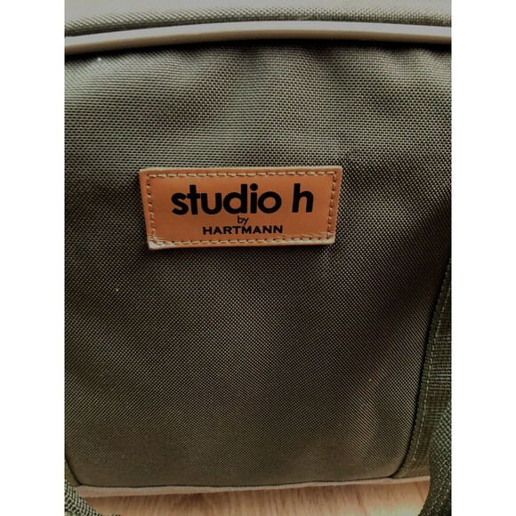 Hartmann Studio Lightweight Travel Bag Carry On H 21” Weekender Green Briefcase - Picture 4 of 11